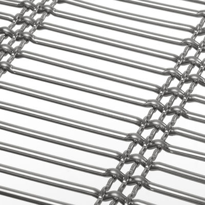 30m Kabel Architektonische Edelstahl Gewebtes Drahtnetz für Fassade Balkon und Trennwand Imitation Bambusweben