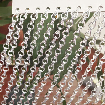 Dauerhafte Aluminium-Kette Fliegenschutzscheibe mit Lüftung Insektenfliegschutzschutzvorhang