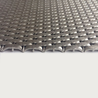 2-6mm Silbermetallische Edelstahl-Dekorations-Gittergitter für moderne Schranktüren