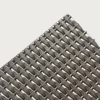 2-6mm Silbermetallische Edelstahl-Dekorations-Gittergitter für moderne Schranktüren