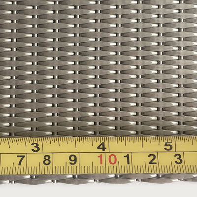 2-6mm Silbermetallische Edelstahl-Dekorations-Gittergitter für moderne Schranktüren
