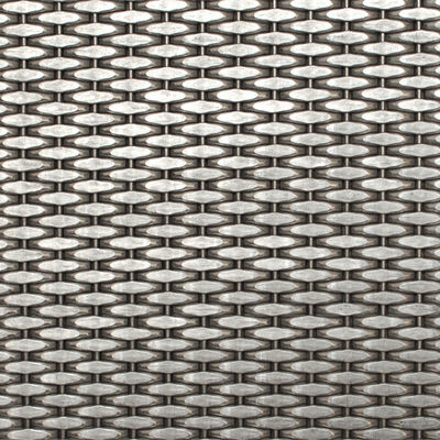 2-6mm Silbermetallische Edelstahl-Dekorations-Gittergitter für moderne Schranktüren