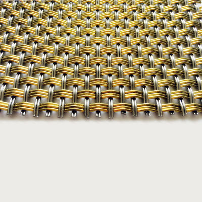 32% Öffnungsbereich Architektur Dekorative Gewebte Metallgitter für Schränke