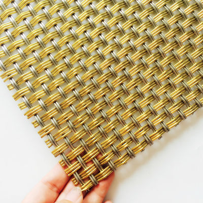 32% Öffnungsbereich Architektur Dekorative Gewebte Metallgitter für Schränke