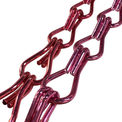 Hook Link mit anodisierten Insektenschutzzimmer Trennwände Aluminium Doppelkettenvorhänge für einen effektiven Fluchenschutz