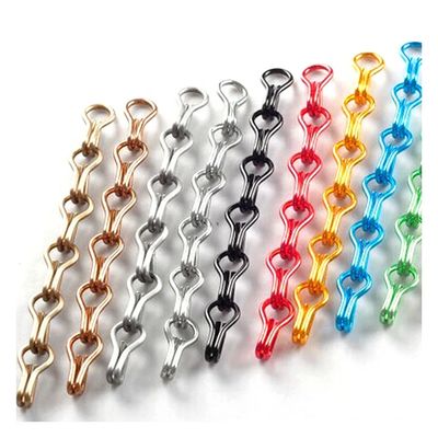 Anpassbare Aluminiumkette Fly Screen Draht Durchmesser 2mm Standardgröße 12mm*24mm