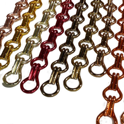 Hochleistungs-Aluminium-Kettenverbindung Vorhang Anpassbar 24mm Kettenabstand
