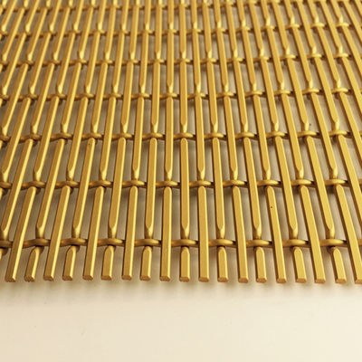 Design Metallbildschirm Dekorationswandplatten für Wohnzimmer Trennwand Aluminium Wire Mesh Raum Trennwand