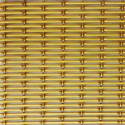 Design Metallbildschirm Dekorationswandplatten für Wohnzimmer Trennwand Aluminium Wire Mesh Raum Trennwand