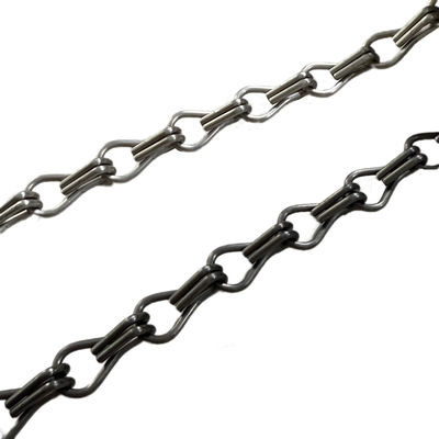 24 mm Kettenabstand Aluminium-Kettenausrüstung Leicht zu installieren Schienen