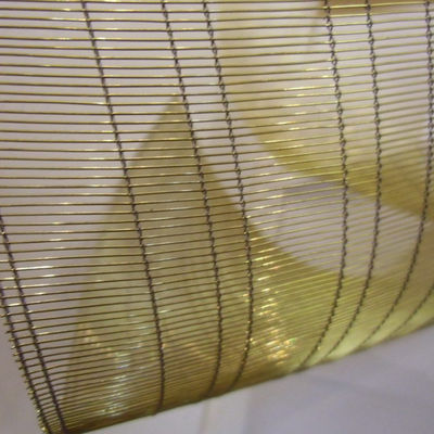 Edelstahlnetz-Laminatglas Moderne Räume Dekorationspartitionen Wände Decken Akzente ISO Custom Cutting