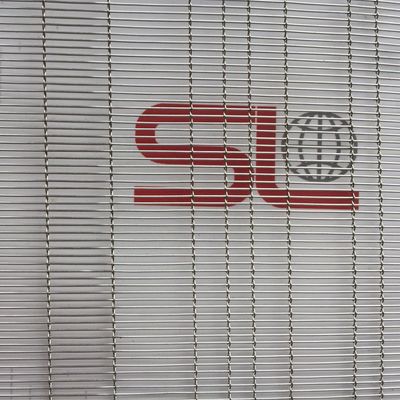 Edelstahlnetz-Laminatglas Moderne Räume Dekorationspartitionen Wände Decken Akzente ISO Custom Cutting