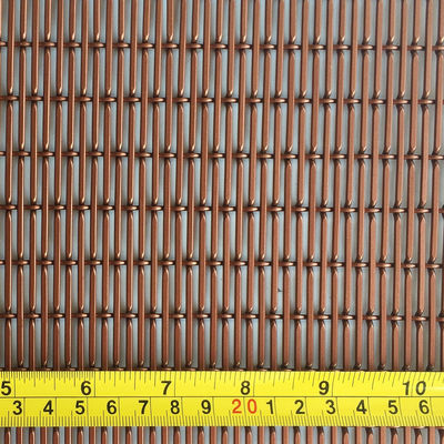 Rote Kupferfarbe Aluminium-Drahtgitter Durchmesser 1,5 mm/2 mm Wandplatten für Innenraum Trennwände