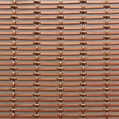Rote Kupferfarbe Aluminium-Drahtgitter Durchmesser 1,5 mm/2 mm Wandplatten für Innenraum Trennwände
