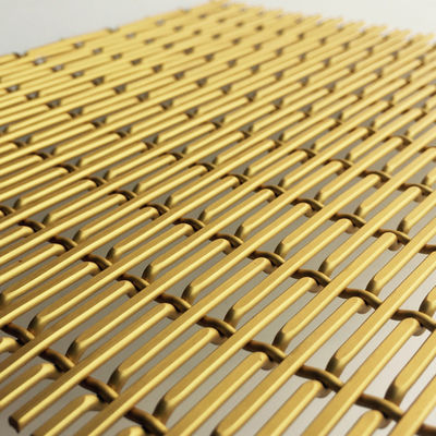 Design Metallbildschirm Dekorationswandplatten für Wohnzimmer Trennwand Aluminium Wire Mesh Raum Trennwand