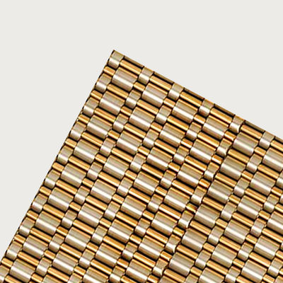 Customized Messing Metal Mesh für Gebäude Verkleidung Aufzug Mesh mit 304 316 Edelstahl