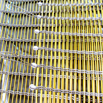 Zertifiziertes feuerfeste 8 mm Edelstahl-Metallnetz für Fassadenventilationsverkleidungen von Hochhäusern
