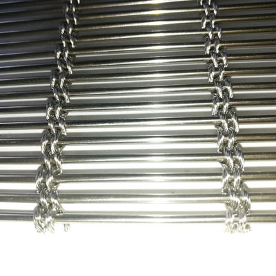 3D-Dekorationsschirm aus Edelstahl aus Gewebtem Metall für künstlerische Decke Design Industrie-Ästhetik