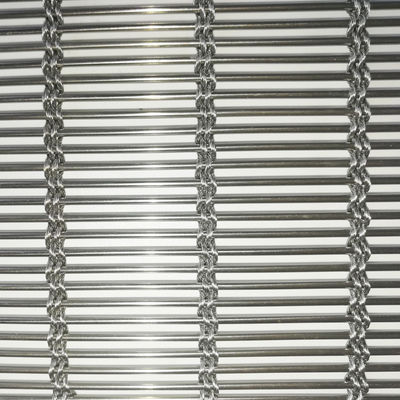 3D-Dekorationsschirm aus Edelstahl aus Gewebtem Metall für künstlerische Decke Design Industrie-Ästhetik