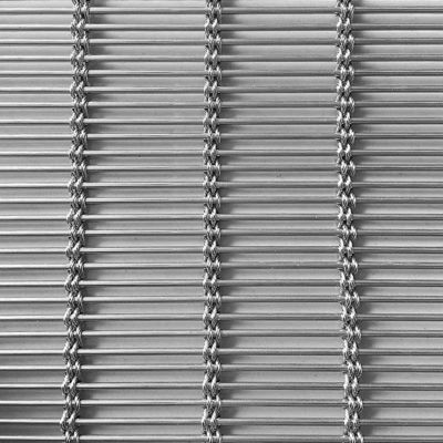 3D-Dekorationsschirm aus Edelstahl aus Gewebtem Metall für künstlerische Decke Design Industrie-Ästhetik