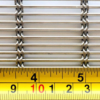 3D-Dekorationsschirm aus Edelstahl aus Gewebtem Metall für künstlerische Decke Design Industrie-Ästhetik