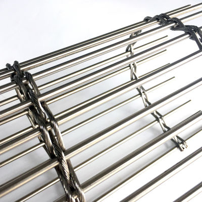 Edelstahl-Metallgittervorhang für Gebäudefassaden Schattierung Lüftung Energieeinsparung