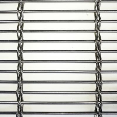 Edelstahl-Metallgittervorhang für Gebäudefassaden Schattierung Lüftung Energieeinsparung