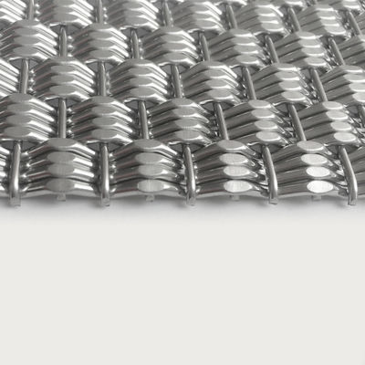 Besonders gestaltete Edelstahl-Metallmaschen für Großfassaden in städtischen Gewerbebauten