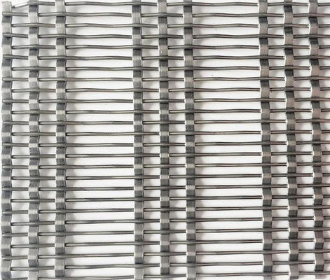 Nicht-entflammbare Architektur-Gitterplatten aus Edelstahl aus Metallnetz für Parkfassaden im Freien und Lüftungswände