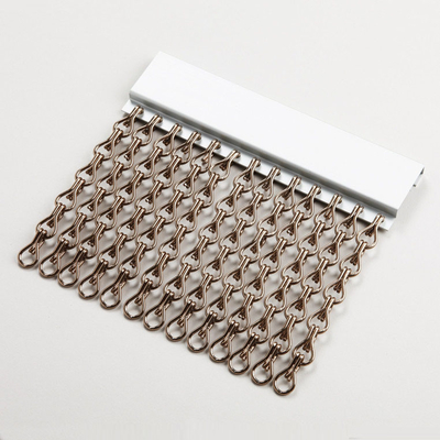 Dekorative natürliche Farbe Chainmail Ring Mesh Curtain Screen Building Facades