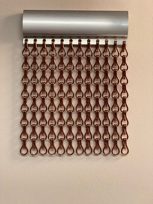 Easy Installation and Good Ventilation Aluminium Chain Fly Screen with Rails And Other Fittings Included