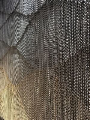 Maße 90x210cm Kettenverbindung Drahtnetz Vorhang Größe für Handelssicherheitsschranken