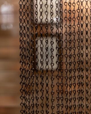 24mm Kettenabstand Aluminium Kettenvorhang mit einfacher Installation und guter Belüftung zum Insektenschutz