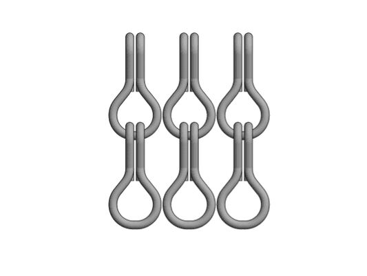 12x24mm Kettengröße Aluminium-Kettenschirm mit 60% offener Fläche und 1,2 mm Drahtdurchmesser für eine effektive Fliegenkontrolle