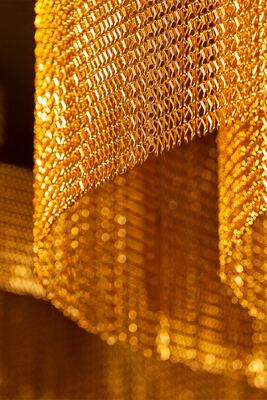 12x24mm Kettengröße Aluminium-Kettenvorhang mit 60% offener Fläche und 1,2mm Drahtdurchmesser für Insektenschutz