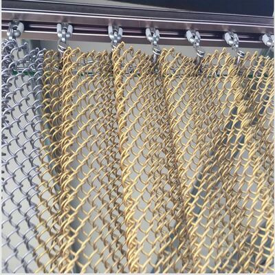 Edelstahl-Architektur-Gitterpaneel mit anpassbarer Maschenweite von 5 mm bis 50 mm und antiker Bronze-Oberfläche in mehreren Farben