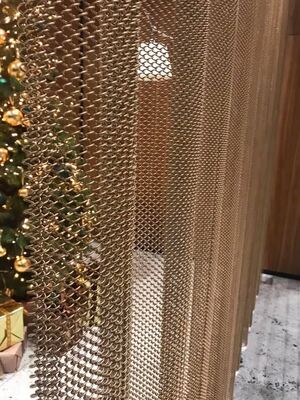 Edelstahl-Architektur-Gitterpaneel mit anpassbarer Maschenweite von 5 mm bis 50 mm und antiker Bronze-Oberfläche in mehreren Farben