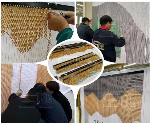 Robuste Aluminium-Kettenfliegengitter, ideal für Industrie, bietet effektiven Insektenschutz und langlebige Leistung