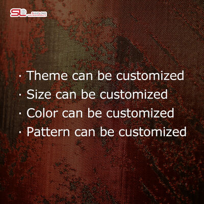 Architectural Decorative Metal Artwork Modern Ember Inspired Mesh Design