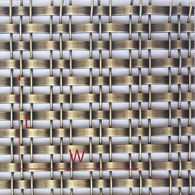 Anpasste Breite Anpasste Architekturmetallgewebe Ideale Lösung für Innen-, Außen-Wandbeläge und Sonnenschirme