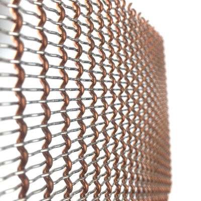Dekoratives Metallnetz Gewebe Gewebter Draht Architektonische Fassade Verkleidung Bildschirm Außenwand Dekor