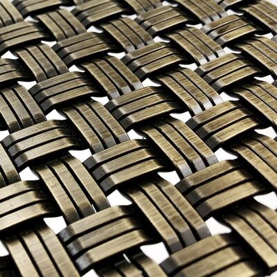Popular Woven Wire Mesh Antique Bronze Architectural Mesh for Interior Wall Cladding Ceiling
