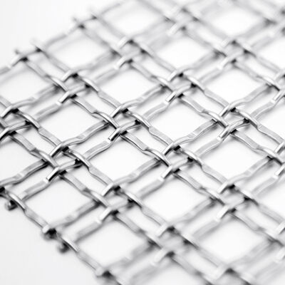 Custom Size and Finish Architectural Woven Wire Mesh Facade Partition Screen