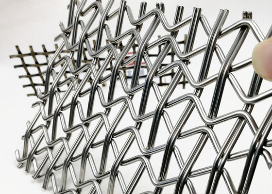 Quellen Stangen Verbindung Gewebtes Netz Technik Architektonisches Drahtnetz Unregelmäßiges Design