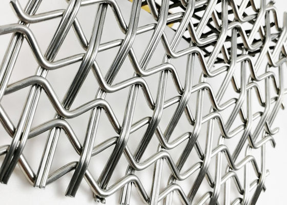 Quellen Stangen Verbindung Gewebtes Netz Technik Architektonisches Drahtnetz Unregelmäßiges Design