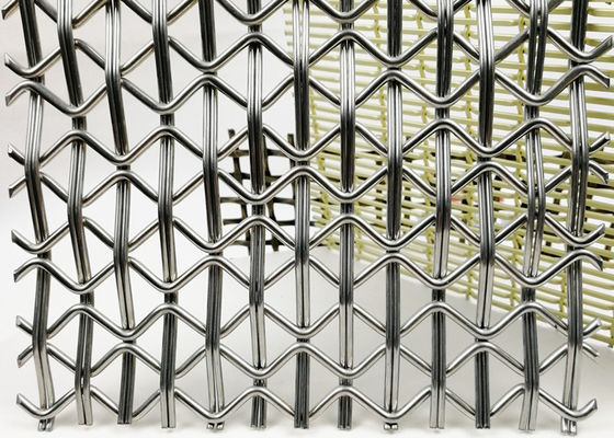 Quellen Stangen Verbindung Gewebtes Netz Technik Architektonisches Drahtnetz Unregelmäßiges Design