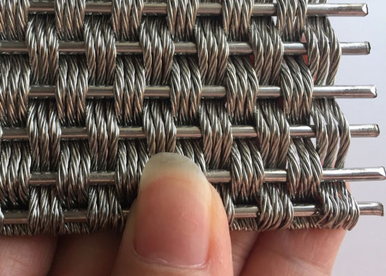 Quetschverbundenes 5.5mm dekoratives Architekturdrahtgewebe Mesh Anti Corrosion