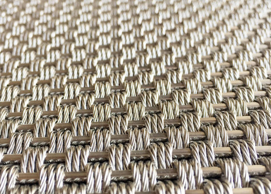 Quetschverbundenes 5.5mm dekoratives Architekturdrahtgewebe Mesh Anti Corrosion