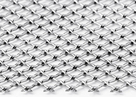 3×6m SGS-Verschluss-Falz-Draht-Mesh Square Stainless Steel Woven-Metallmasche