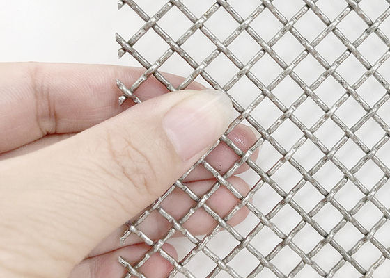 3×6m SGS-Verschluss-Falz-Draht-Mesh Square Stainless Steel Woven-Metallmasche